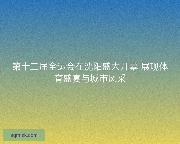 第十二届全运会在沈阳盛大开幕 展现体育盛宴与城市风采